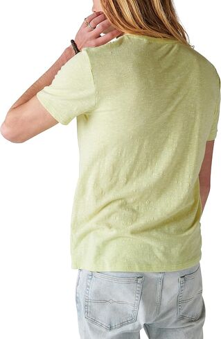 Lucky Brand Men's Linen Short Sleeve Pocket Crew Neck Tee in Saudi Arabia