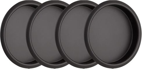 Design House 188177 2-1/8 بوصة سحب أصابع خزانة عصرية للأبواب المنزلقة، أسود مطفي، 4 عبوات in Kuwait