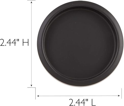 Design House 188177 2-1/8 بوصة سحب أصابع خزانة عصرية للأبواب المنزلقة، أسود مطفي، 4 عبوات in Kuwait