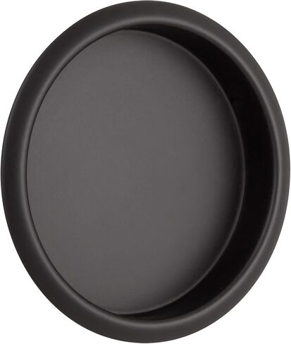 Design House 188177 2-1/8 بوصة سحب أصابع خزانة عصرية للأبواب المنزلقة، أسود مطفي، 4 عبوات in Kuwait