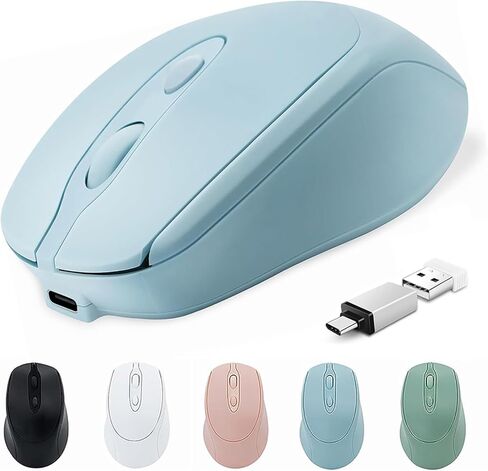Bluetooth Wireless Mouse Rechargeable USB C for MacBook Pro/Air/Computer/Laptop, Wireless Type C Silent Mouse for Mac OS/PC/Tablet/Chromebook/Windows in Saudi Arabia