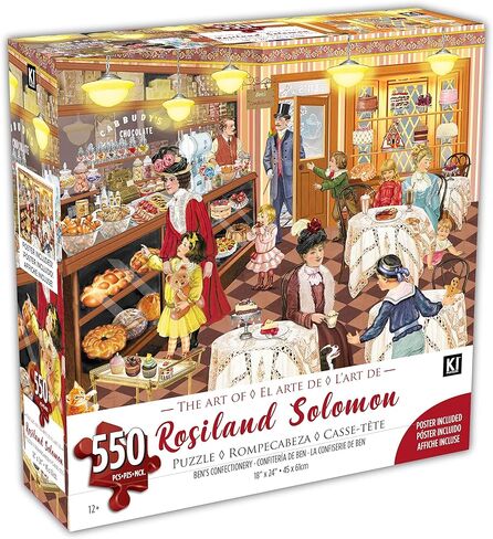 ألغاز KI 550 قطعة ألغاز للبالغين مفاجأة عيد ميلاد الأم روزيلاند سليمان 50s منشار مطبخ 24X18 in Kuwait