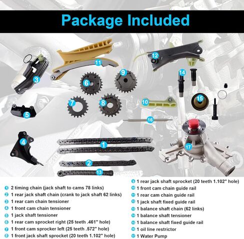 Engine Timing Chain Water Pump Kit For 97-11 Ford Explorer Sport Ranger Mazda B4000 Mercury 4.0L in Saudi Arabia