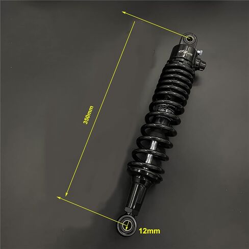 340mm Motorcycle Shock Rear Air Shocks Absorbers Suspension ATV Go Kart Quad Scooter Retro Motorcycles Street Dirt Bike Black in Saudi Arabia