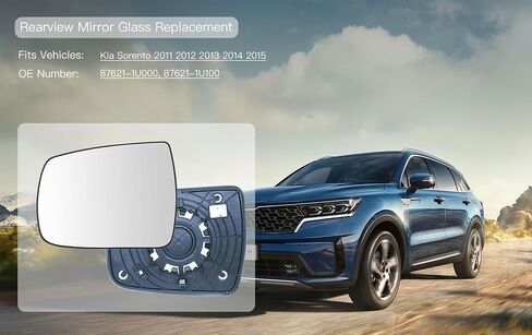 Heated Mirror Glass Compatible with Kia Sorento 2011-2015 Driver Left Side in Saudi Arabia