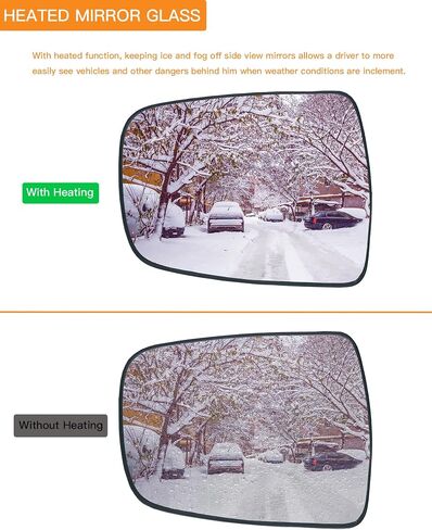Heated Mirror Glass Compatible with Kia Sorento 2011-2015 Driver Left Side in Saudi Arabia