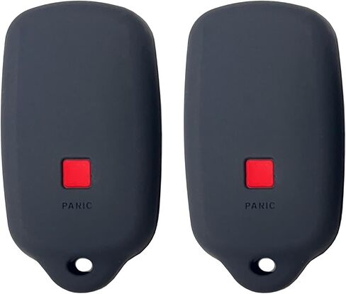Key Fob Cover Case Fits for 1999-2009 Toyota 4Runner 2001-2008 Toyota Sequoia HYQ12BBX HYQ12BAN HYQ1512Y (Black with red + Black with White) in Saudi Arabia