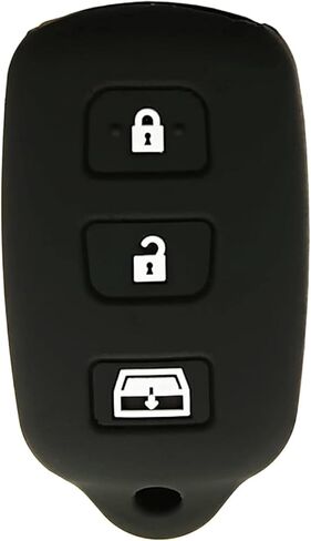 Key Fob Cover Case Fits for 1999-2009 Toyota 4Runner 2001-2008 Toyota Sequoia HYQ12BBX HYQ12BAN HYQ1512Y (Black with red + Black with White) in Saudi Arabia