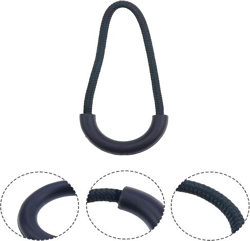 MOFANCY Single-Finger use Zipper Pulls Nylon Zipper Pulls for Luggage Bag Jackets 2.22inch U Shape Zipper Cord Zipper Pull Replacements Green 10Pcs in Saudi Arabia