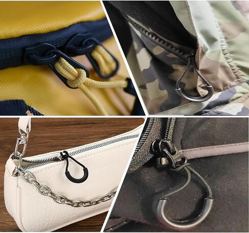 MOFANCY Single-Finger use Zipper Pulls Nylon Zipper Pulls for Luggage Bag Jackets 2.22inch U Shape Zipper Cord Zipper Pull Replacements Green 10Pcs in Saudi Arabia