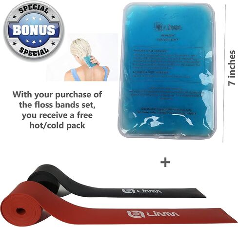 Muscle Compression Floss Bands - Tack and Flossing Bands for Mobility, Fitness, and Recovery - Best for Athletes, Therapy and Injury - Includes 2 Levels of Compression, Travel Pouch and Manual in Saudi Arabia