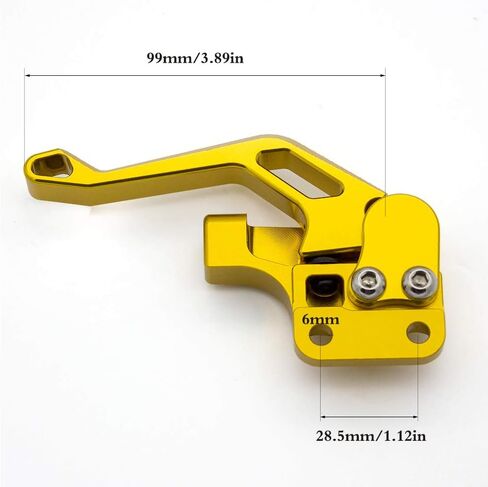 رافعة فرامل الانتظار ATV باستخدام الحاسب الآلي مناسبة لرابتور 125 250 360 660 700 YFM125R YFM250R YFM360R YFM660R YFM700R YFZ450 YZF450R 2004-2021 ألومنيوم فضي in Kuwait