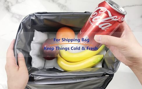 أوراق عبوات ثلج قابلة لإعادة الاستخدام للمبردات - صفائح ثلج مرنة بطانيات ثلج مبردة - عبوات ثلج لفريزر حقيبة الغداء - صفائح مكعبات حصيرة الثلج تحافظ على الطعام الطازج والمشروبات الباردة - حجم كبير قابل للقطع 6 عبوات in Kuwait