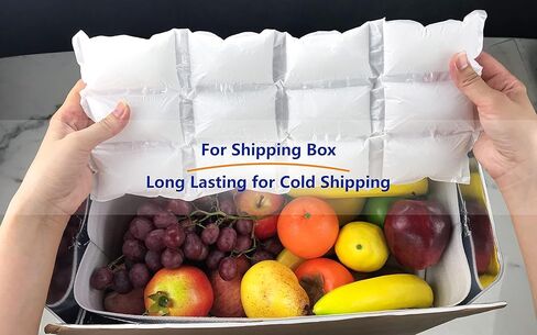 أوراق عبوات ثلج قابلة لإعادة الاستخدام للمبردات - صفائح ثلج مرنة بطانيات ثلج مبردة - عبوات ثلج لفريزر حقيبة الغداء - صفائح مكعبات حصيرة الثلج تحافظ على الطعام الطازج والمشروبات الباردة - حجم كبير قابل للقطع 6 عبوات in Kuwait