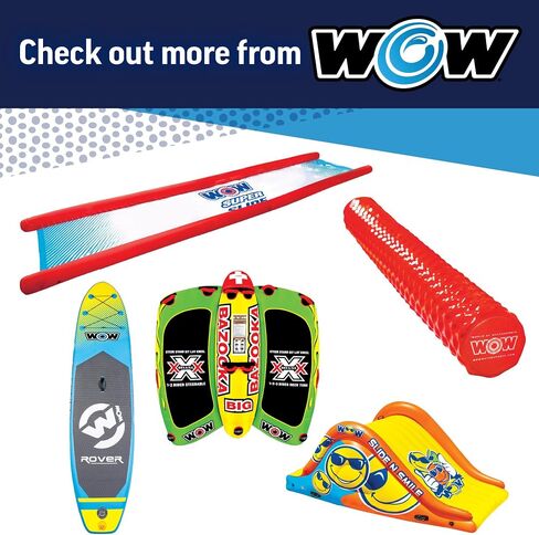 Wow Sports Rocket Slide Inflatable Pool Slide - with Built in Sprayer for Kids and Adults - Portable Pool Slides - Durable Vinyl in Saudi Arabia