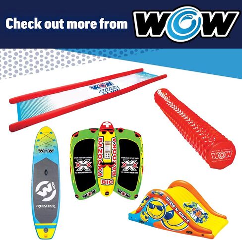 Wow Sports Rocket Slide Inflatable Pool Slide - with Built in Sprayer for Kids and Adults - Portable Pool Slides - Durable Vinyl in Saudi Arabia