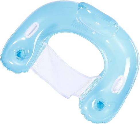 3 Pack Inflatable Pool Float Chair - Floating Pool Chair Lounge Floats for Swimming Pool Water Chair Pool Lounger with Cup Holder Pool Toy Party Floaties for Adults in Saudi Arabia