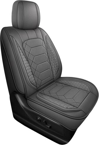 YGL Leather Car Seat Covers Front Set, Custom Fit seat Covers for Trucks Pickup,Compatible with Dodge RAM 1500 2018-2023 Crew Quad Regular Cab.(Black) in Saudi Arabia