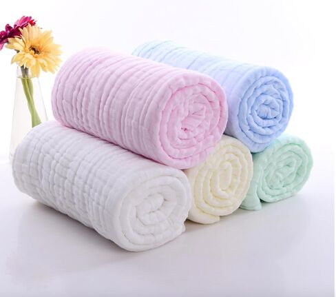 بطانيات قماط من الموسلين للأطفال من Nazbella للأولاد والبنات، لفافة ناعمة حريرية مكونة من قطعتين من بطانية قماط من الموسلين القطني العضوي، قابلة للتنفس وصديقة للبشرة. (أصفر-أبيض) in Kuwait