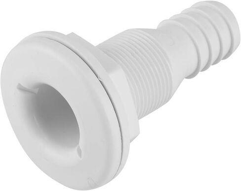 Thru Hull Bilge Fitting, 1in Nylon Plastic Marine Thru Hull Bilge Pump Hose Aerator Fitting for Boat Yacht Sail RV Camper Van in Kuwait