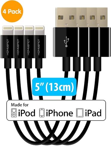 Short iPhone Charger Lightning Cable Charging Cord in Kuwait