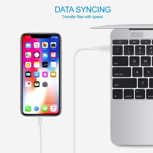 USB C to Lightning Cable 3ft, [Apple MFi Certified] 3.3ft iPhone PD Charger Compatible with iPhone 13/13 Pro Max/12/11/X/XS/XR/XS/8 Plus, iPad Air/Air Pods, Supports Power Delivery in Saudi Arabia