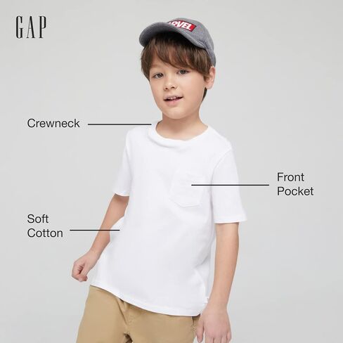 Gap Boys Short Sleeve Crewneck Pocket Tee T-Shirt in Saudi Arabia