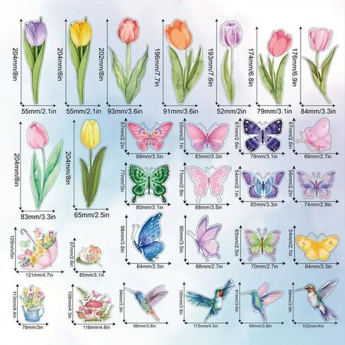 34PCS Window Clings Butterfly Mushroom Leaf Hummingbird for Glass Windows,Anti-Collision Window Decals to Save Birds Strike Prevention,Non Adhesive Prismatic, Rainbow Suncatcher Stickers in Saudi Arabia