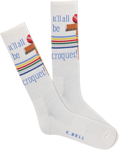 K. Bell Mens Itll Be Croquet Active Crew Socks in Saudi Arabia