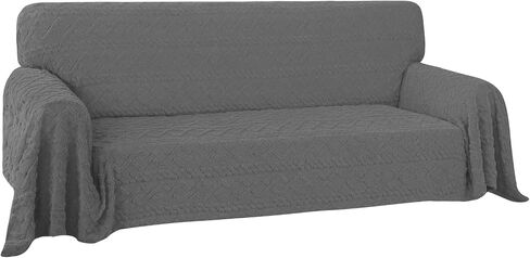 Easy-Going 80X133 inches Halloween Sofa Cover, Jacquard Velvet Oversized Couch Slipcover for 3 Cushion Couch, L Shape Sectional Covers for Dogs, Washable Sofa Blanket, Furniture Protector in Kuwait