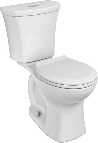 American Standard 204AA200.020 Edgemere Two-Piece Toilet, Elongated Front, Dual Flush, White, 1.1-1.6 gpf in Saudi Arabia