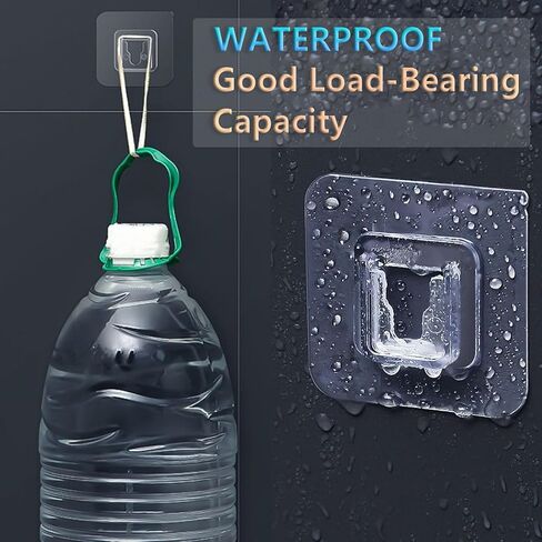 30 زوجًا من خطافات الحائط اللاصقة مزدوجة الجوانب، خطافات ذاتية اللصق شفافة، خطافات لاصقة مقاومة للماء للمطبخ والحمام والمكتب in Kuwait