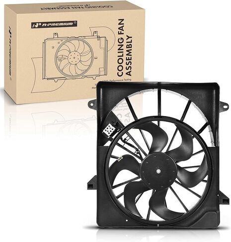 مجموعة مروحة تبريد رادياتير المحرك A-Premium متوافقة مع موديلات مختارة من Jeep - Liberty 2008 2009 2010 2011 2012، 3.5L 3.7L in Saudi Arabia