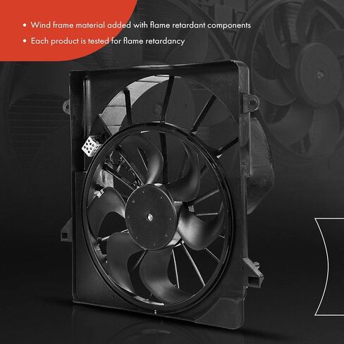مجموعة مروحة تبريد رادياتير المحرك A-Premium متوافقة مع موديلات مختارة من Jeep - Liberty 2008 2009 2010 2011 2012، 3.5L 3.7L in Saudi Arabia