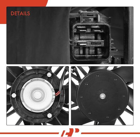 مجموعة مروحة تبريد رادياتير المحرك A-Premium متوافقة مع موديلات مختارة من Jeep - Liberty 2008 2009 2010 2011 2012، 3.5L 3.7L in Saudi Arabia