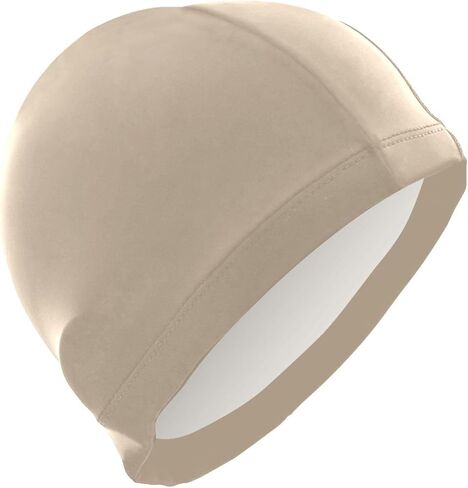 Swimming Cap Pure Color Unisex Adult Swim Cap Polyester in Saudi Arabia
