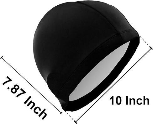 Swimming Cap Pure Color Unisex Adult Swim Cap Polyester in Saudi Arabia