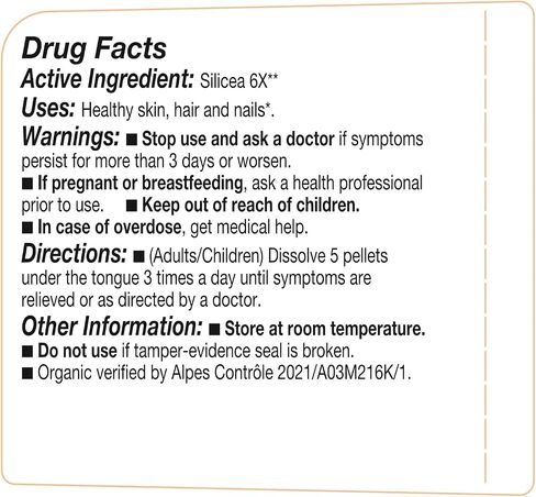 Silicea- OLLOIS - Organic & Vegan, Kosher Certified, Cell Salt #12 (Approx. 80 pellets) in Saudi Arabia