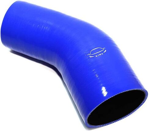 LTI Universal 76 مم إلى 83 مم 4 طبقات معززة عالية الأداء 3 "-3.25" ID 45 درجة الكوع المخفض خرطوم السيليكون (3 "-3.25" أزرق) in Saudi Arabia
