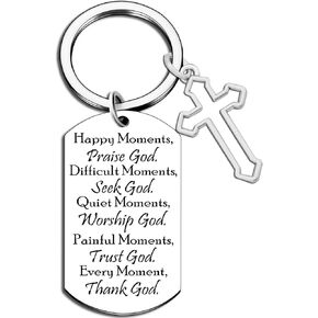 Christian Gifts For Women Men Scripture Jesus Cross Keychain Christian Jewelry Religious Gifts For Friends Family Faith Based Gift Ideas Bible Accessories Christmas Easter