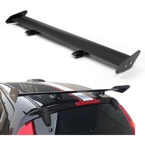 Areyourshop 43.3 Inch Universal Adjustable GT Wing Spoiler - Sedan Aluminum Rear Spoiler - Black