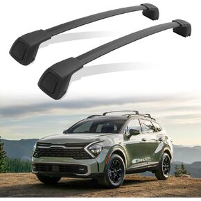 ترقية شريط متقاطع قابل للقفل يناسب 2023 KIA Sportage (فقط لـ X-Line AWD/Sportage X-Pro/Sportage X-Pro Prestige) ملحقات حامل السقف حامل الأمتعة على السطح لدراجة Canoe Kayak in Kuwait