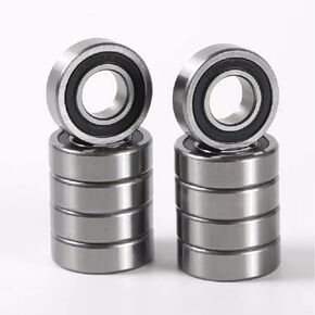 QINGZHENG 6204-2RS Bearings for Skateboards, Longboards, Mower, Roller SkatesPremium Skateboard Bearings, Chrome Steel Bearing 20x47x14mm (Qty. 10pcs)