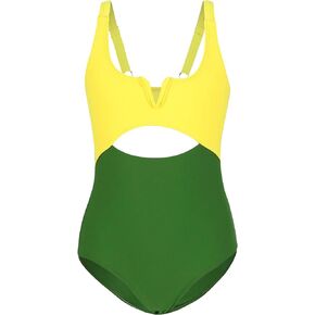 Milumia Girl's Color Block Swimsuit Swimwear Cut Out Front One Piece Bathing Suit