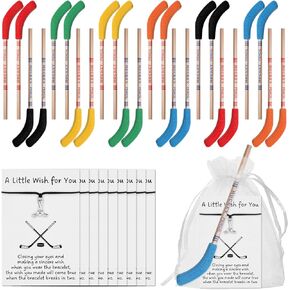24 Sets Hockey Graduation Gifts Hockey Team Gifts Include Hockey Pencils with Erasers Hockey Pencils Hockey Wish Bracelets with Card and Gift Bags for Team Birthday Parties School Prizes in Kuwait