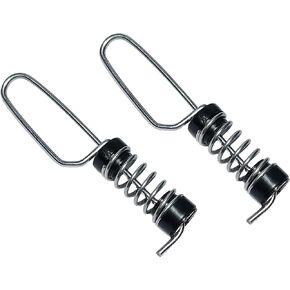 MARINE CITY 304 Stainless Steel Deluxe Antenna Halyard and Outrigger Fishing Flag Clips Stern Lights Flagpole Rope Spring Loaded for Marines – Boats – Yachts – RVs – Kayaks (Pack of 2)