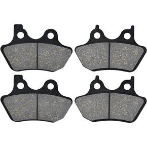 AHL Semi-metallic Front & Rear Brake Pads Set for Softail FLSTCI/FLSTC Heritage Classic/i 2000-2007