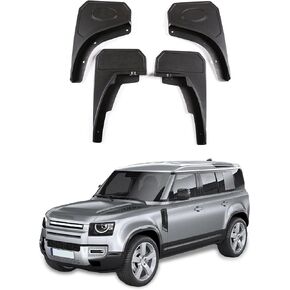 Car Mudguard Mud Flaps Splash ABS Material car Fender Compatible with Land Rover Defender 110 2020 2021 Front Accessories Automobile Accessories 4PCS/Set (Black)