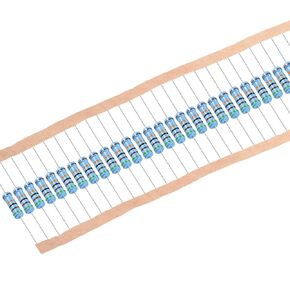 uxcell 30Pcs 510K Ohm Resistor, 2W 1% Tolerance Metal Film Resistors, Lead, 5 Bands for DIY Electronic Projects and Experiments