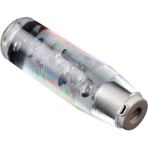 LED Shift Knob, 15cm LED Light RGB Shift Knob Stick Crystal Transparent Bubble Gear Shifter - Universal Shifter Knobs Automotive Interior Accessories